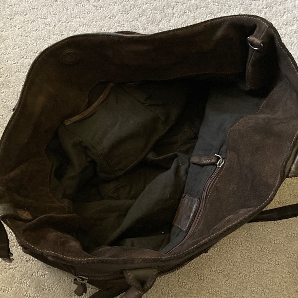 HARBOUR 2ND dark woven leather shoulder/tote bag. - Picture 7 of 14